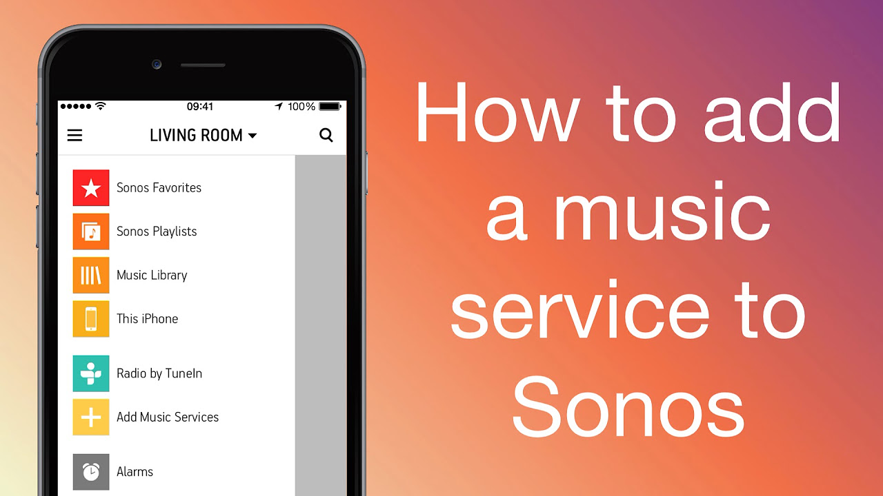 Jeg vil være stærk dug ærme How to Add a Streaming Music Service to your SONOS System